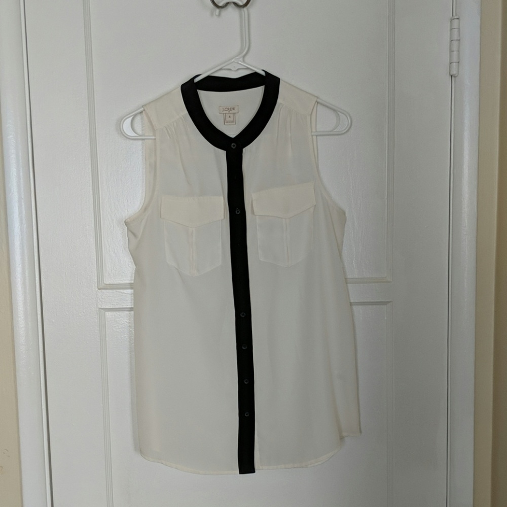 J Crew Sleeveless Blouse